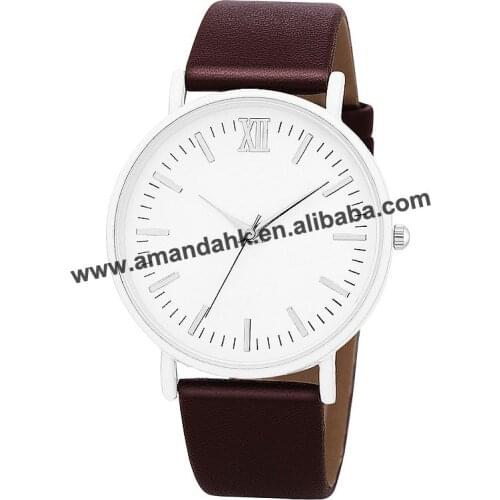 Fashion Women Roman Number White Face Watch Women Dress Watches Wholesale Women Lady Quartz White Wrist Watch 8592