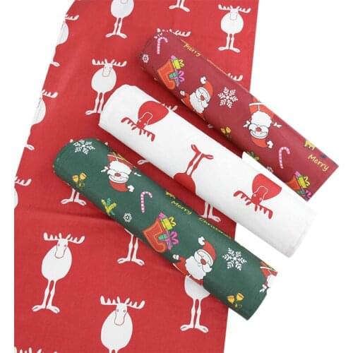 Merry Christmas Tablecloth Red White Green Santa Claus Long Table Flag for Merry Christmas Party Home Table Desktop Decoration 8