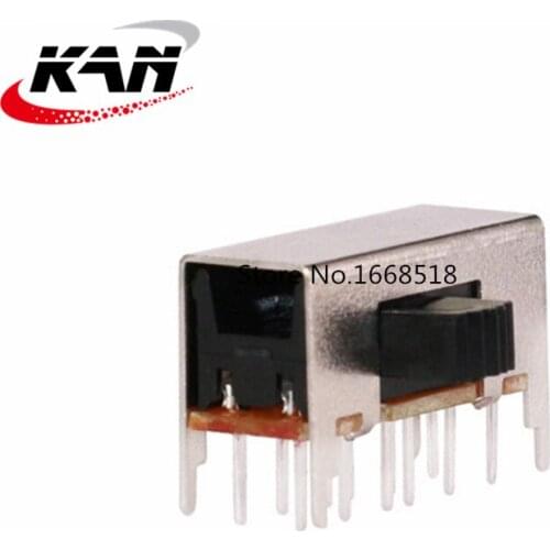 50pcs Toggle switch horizontal side handle 90 degree position horizontal SK-42H13 high temperature third gear 4P2T