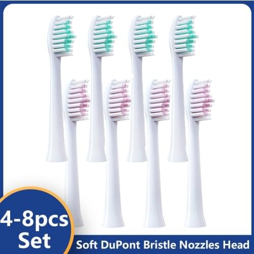4-8pcs Replacement Brush Heads for BAIR X1S/G1/G20 Smart Electric Replace ToothBrush Heads DuPont Bristles Dental Brush Heads