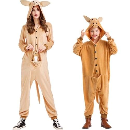 Umorden Halloween Costumes for Women Girls Lovely Kangaroo Costume Kids Child Pajamas Sleepwear Animal Theme Party Fancy Dress