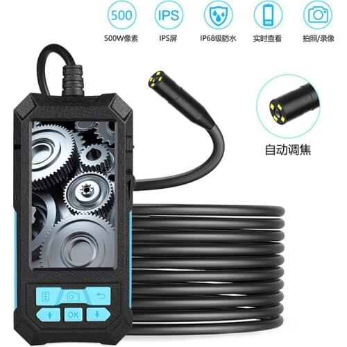 4.5Inch IPS Screen 5MP 1944P 14MM Auto Focal USB Endoscope CMOS Borescope Inspection OTG Otoscope Camera Digital Microscope