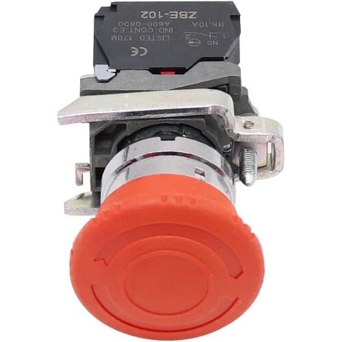 XB4-BS542 Mushroom Head Emergency Stop Push Button Switch Mounting Diameter 22M