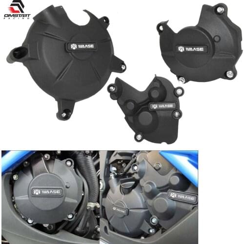 QMSTART Racing Engine Guards Stator Clutch Pulse Cover Protector Set For KAWASAKI Ninja ZX-6R ZX6R 2007 2008 2009-2012 2013-2021