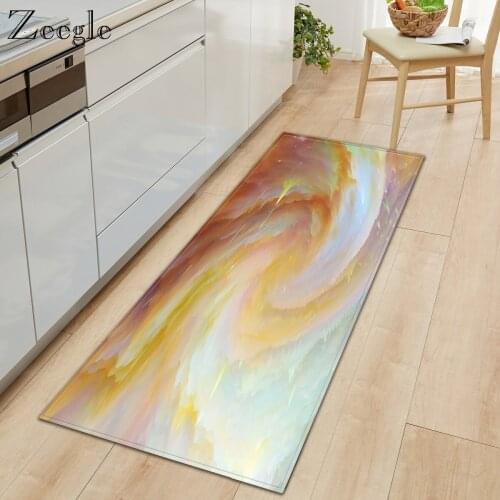 Zeegle Carpet Anti-slip Kitchen Rug Living Room Carpet Bathroom Doormat Hallway Floor Rug Absorbent Soft Bedside Room Carpet Mat