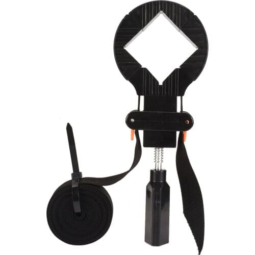 1pc Multifunction Adjustable Corner Rapid Clamp Polygonal Strap Clamp Clip 4 Jaws Photo Frame Holder Furniture Woodworking Tool