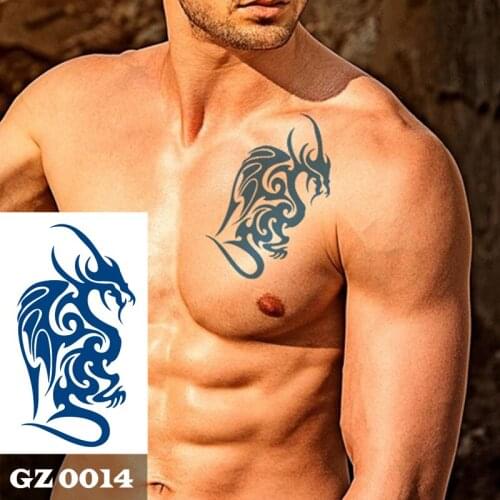 1Pcs Juice Ink Dragon Totem Tattoos Body Art Waterproof Temporary Tattoo Sticker For Men Women