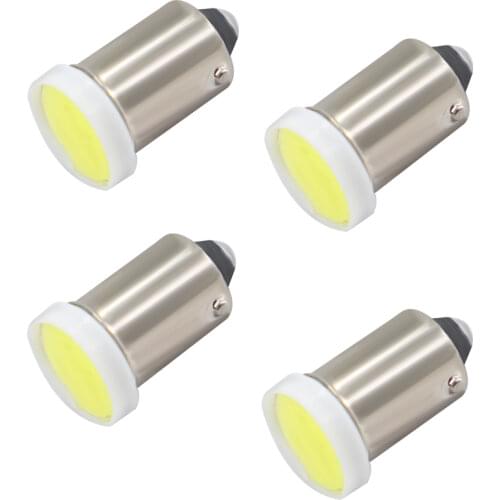 10 Pcs BA9S T4W COB Wedge Side Light Backup License Plate Bulb Indicator Reading Trailer Truck Interior Dome Lamp For Car 24V