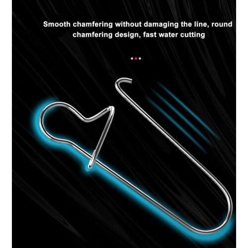 100Pcs Fishing Pins Enhanced Powerful Stainless Steel Strong Connector for Outdoor Fishing Pins Enhanced Strong Connector