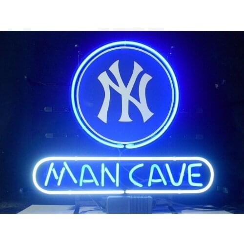 14“x10" Man Cave Board New Custom Neon Light Lamp Sign Beer Bar Pub Handmade Glass Decorate Windows Wall Decor Display Artwork