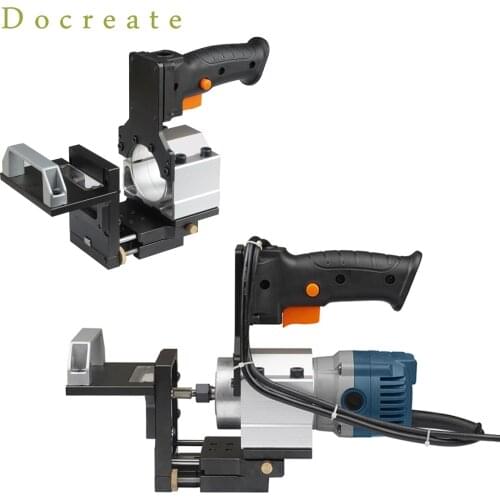 2-In-1 Slotting Adjustable Wood Trimming Machine Holder Eletric Trimmer Holder Bracket for 65mm Trimming Machine