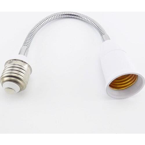 28cm E27 LED Light Bulb Base Socket Flexible Extension Light Holder Converters E27 to E27 Socke Lamp Adapterr EU US Plug LED