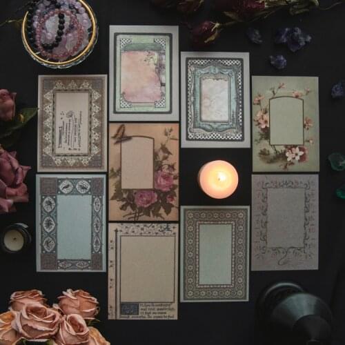 30 Pcs/Pack Vintage Pattern Stationery Scrapbooking Pack Retro Material Paper DIY Collage Decoration Base Background Paper