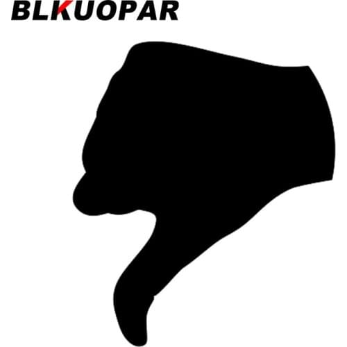 BLKUOPAR for Thumb Up Thumb Down Silhouette Car Stickers Graffiti Decals Sunscreen Surfboard Skateboard Decor Car Door Protector