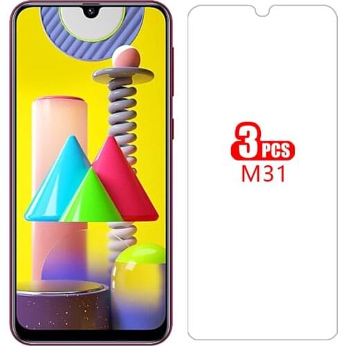 Case for samsung m31 cover screen protector tempered glass on samsun galaxy m 31 31m protective phone coque bag samsungm31 n31 n
