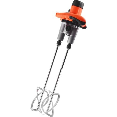 1600W Double Pole Cement Mixer Handheld Paint Cement Powder Mixing Machine Concrete Hand-held Steering Wheel