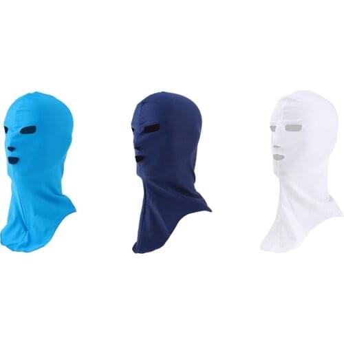 Elastic UV Sun Protection Sunblock Face Neck Cover Snorkeling Swim Cap