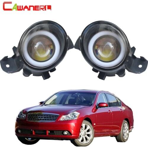 Cawanerl For Infiniti M35 2008 2009 2010 Car Styling LED Fog Light Angel Eye Daytime Running Light DRL H11 12V 2 Pieces