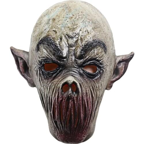 Halloween Mouthless Monster Mask Horror Cosplay Mask Adult Party Decoration Props Latex Zombie Headgear