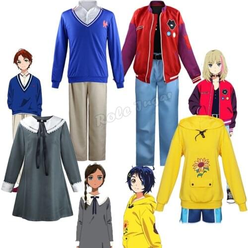 Kawai Rika Jacket Anime WONDER EGG PRIORITY Ohto Ai Cosplay Costume Hoodie Sweatshirt Neiru Aonuma Dress Daily Outfits