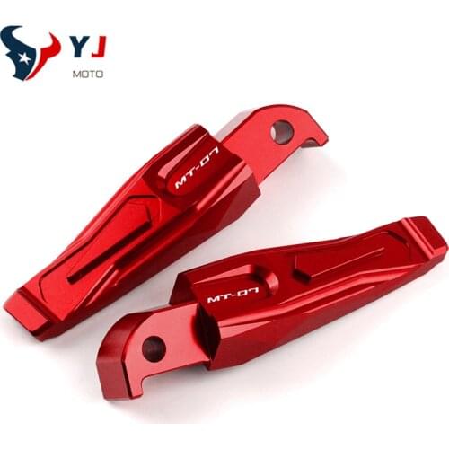 High Quality Motorcycle CNC Accessories For Yamaha MT-07 MT 07 MT07 FZ07 FJ07 Rear Passenger Footrests Foot Rests Pegs Pedals