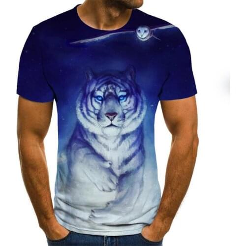 Hot Sell 3D Print Double Lightning Lion Mens Casual Cool Tshirts Men Short Sleeve Summer Tops Tees T shirt Fashion Dropshipping