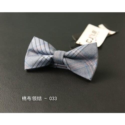 Cotton bow tie wedding mens stripes double-layer mens Korean version of the bow tie performance boxer formal casual wear