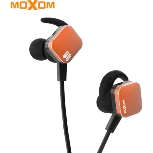 MOXOM In-ear Wireless Earphone Noise Cancelling Stereo V4.1 100mAh Battery Magnetic Bluetooth Sport Earphone For iPhone Samsung