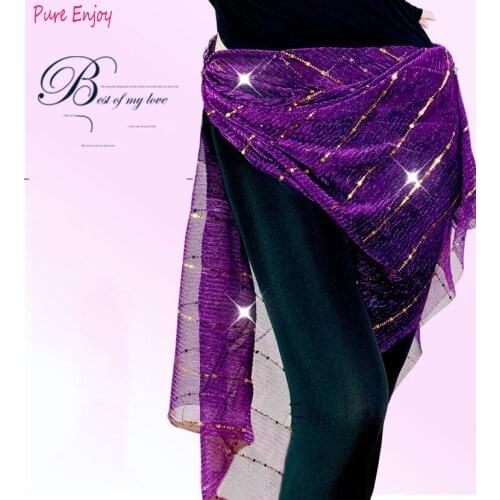 New Dance Wear Bellydance Clothes Costume Accessories Wrap Belts Hip Scarf Belly Dance Belt Belly dance hip scarf 7 colors