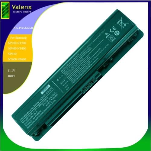 NEW Laptop Battery AA-PBAN6AB AA-PLAN6AB AA-PLAN9AB For Samsung 200B 400B 600B NP200B NT200 NP400B NT400 NP410B NP600B P200