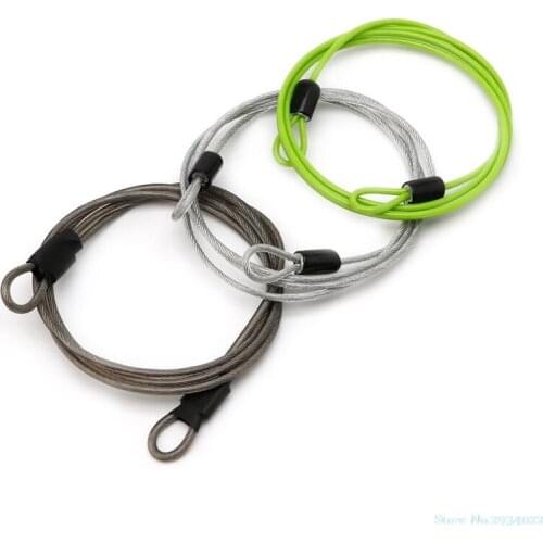 New Useful Bicycle Cable Lock 100cm x 2mm Cycling Security Loop Cable Lock Bicycle Bikes Scooter Guard U-Lock Drop Ship