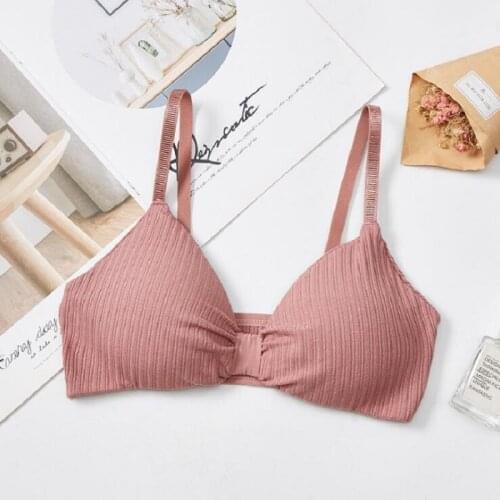 New sexy style wireless gather chest sexy push up bra fashion girl bras for women lingerie intimate modis bralette cotton thin