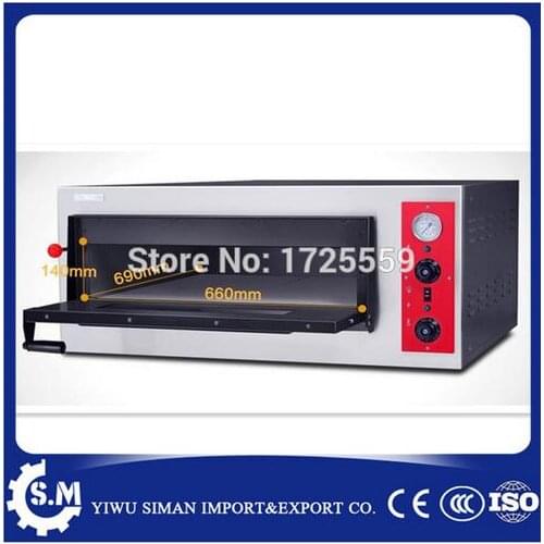 Single electric pizza oven homeuse cake bread oven stainless steel baking oven with temperature control