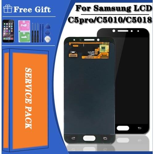 ORIGINAL 5.2'' Display Screen for SAMSUNG Galaxy c5 pro c5010 LCD Touch Digitizer Sensor Glass Assembly 5.2'' for Galaxy C5 Pro