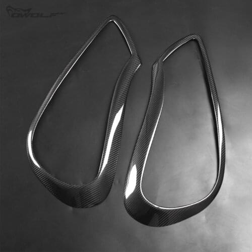 Fit for 05-11 Porsche Carrera 911 997 Carbon Fiber Light Frame Light Eyebrow Headlight Decoration