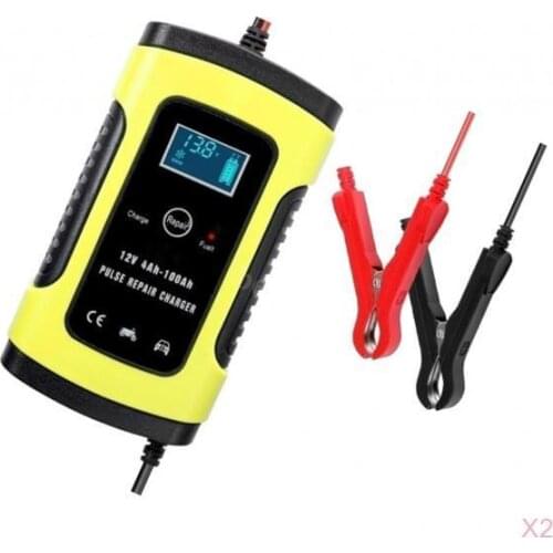 2x Digital LCD Display Fully Full Automatic Car Battery 12V 6A Power Charger