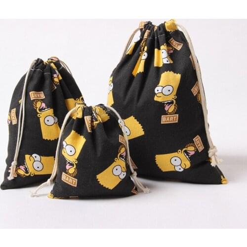 Canvas Toy Storage Bag Clothes Organize Bag Socks/underwear Shoes Storage Bag Home Sundry Kids Toy Bag