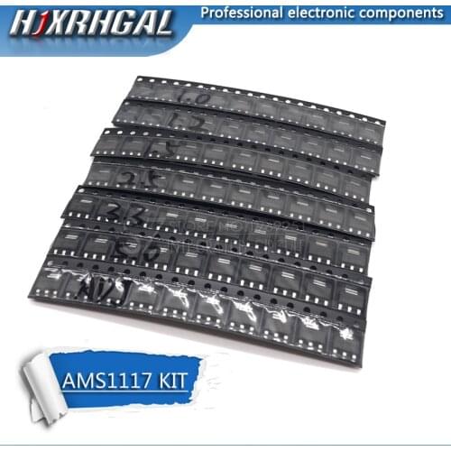 70pcs AMS1117 Voltage Regulator Kit 1.2V/1.5V/1.8V/2.5V/3.3V/5.0V/ADJ 1117 7 values Each 10PCS hjxrhgal