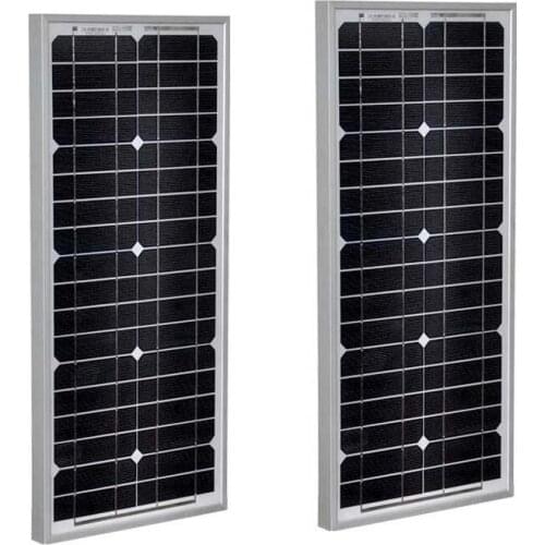Solar Panel 12v 20w 2 PCs Solar Modules 40w 24v Solar Charger Battery Car Camp Caravan Motorhome Phone LED Lamp Light