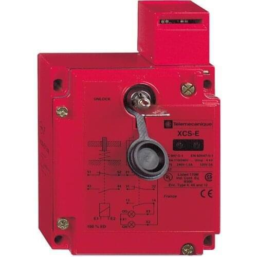 XCSE7333 Metal safety switch XCSE - 2NC+1NO-slow break- 2entries tapped 1/2" NPT-110/120V