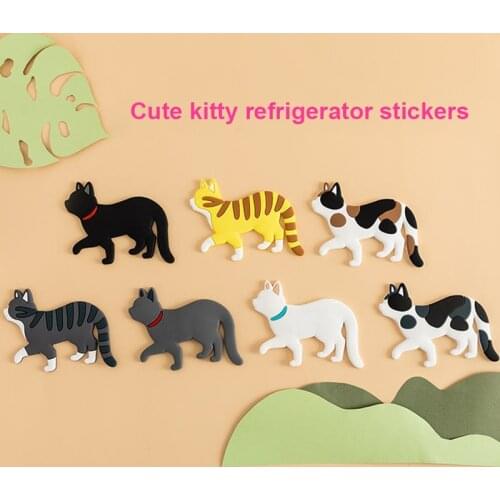 Japanese Style Cat Refrigerator Magnet Hook Refrigerator Hook Cute Cartoon Cat Tail Hook Strong Magnetic Hook Home Decoration