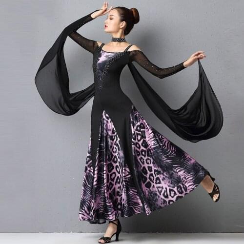 Ballroom Dance Competition Dress For Women Elegant Stage Costume Designer Clothes Tango Dance Wear Waltz Dance Outfit DL7268