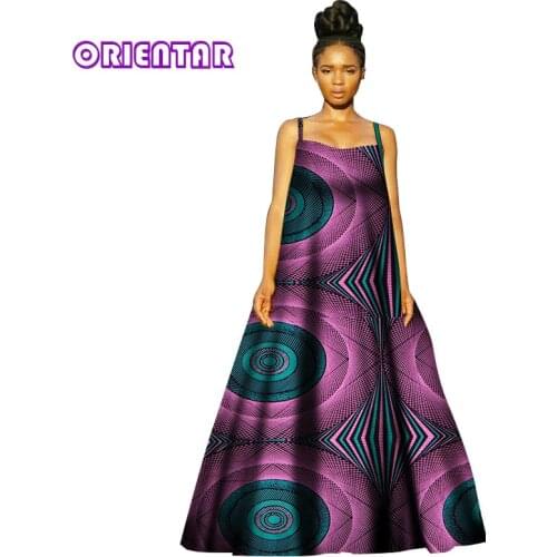 Women African Print Dress Off Shoulder Ankara Dresses Fashion Women Africa Clothing Wedding Party Summer Plus Size WY2870