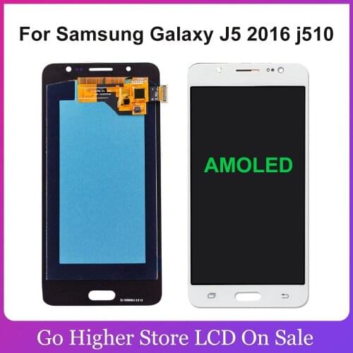 AMOLED For Samsung Galaxy J5 2016 j510 LCD Display Touch Screen Panel Assembly J510FN J510F J510M J510H / DS Lcd Screen