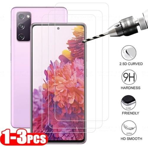 1-3pcs Tempered Glass For Samsung Galaxy S20 FE Glass Sumsun S20 Fan Edition S 20fe s20ef 2020 Screen Protector Protective Film