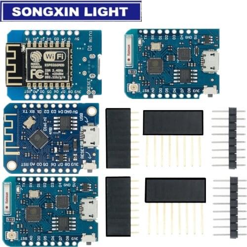 ESP8266 ESP-12 ESP-12F CH340G CH340 V2 USB WeMos D1 Mini WIFI Development Board D1 Mini NodeMCU Lua IOT Board 3.3V With Pins