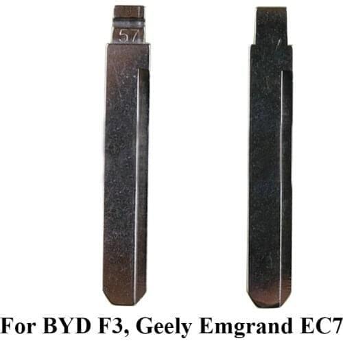 10pcs/lot 57# replace car key blank with middle slot for KEYDIY VVDI XHorse JMD handybaby flip folding remote