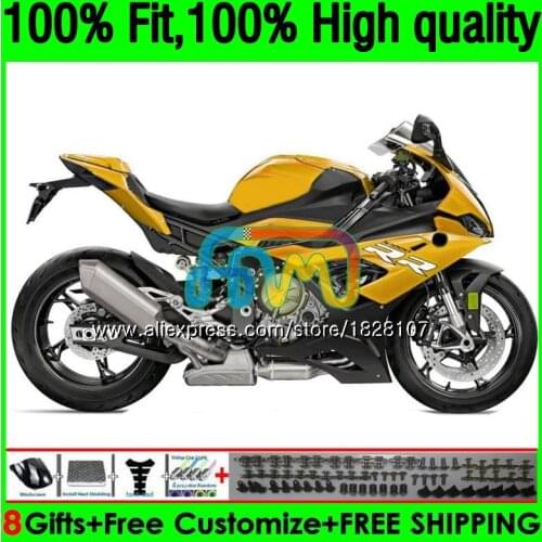 100%Fit Injection For NEW S1000 RR S1000RR 19 20 21 153BS.61 S1000-RR S 1000 RR S 1000RR 2019 2020 2021 OEM Glossy gold Fairing