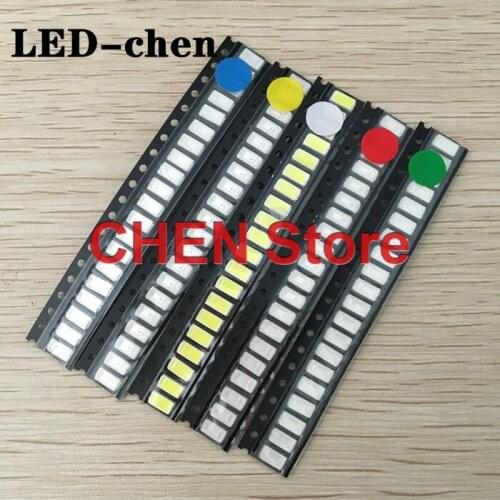 100pcs SMD 5730 5630 LED Diode Assortment KIT LED Diode Kit Green RED White Blue Yellow 5 colors x 20pcs