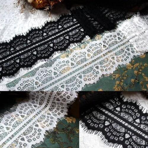 24meters 9cm Eyelash lace fabric Garment needlework sewing DIY Handmade Underwear accessories Dress edge decoration 318